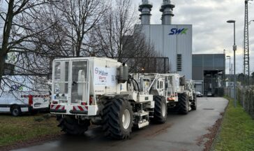 Geothermie | Stadtwerke Kaiserslautern untersuchen mit Vibro-Trucks Untergrund Geothermie | Stadtwerke Kaiserslautern untersuchen mit Vibro-Trucks Untergrund
