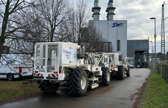 Geothermie | Stadtwerke Kaiserslautern untersuchen mit Vibro-Trucks Untergrund